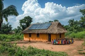African technician installing solar